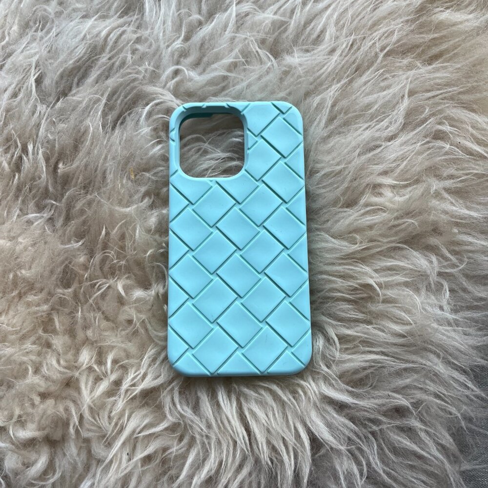 Light blue Bottega Veneta iPhone Case